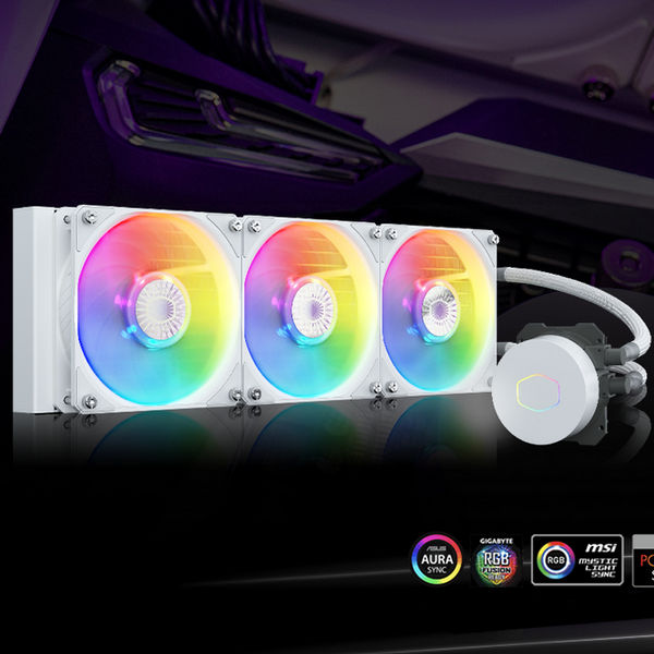 Cooler Master MasterLiquid ML360L V2 ARGB White Edition Universal Socket CPU Cooler